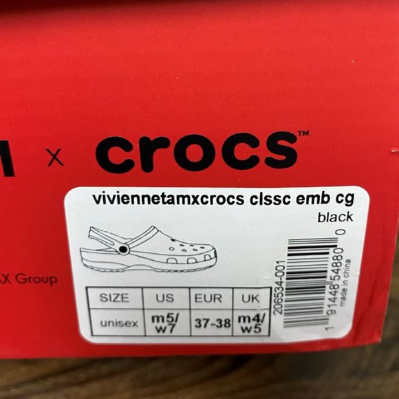 CROCS Vivienne Tam Limited Edition Women's Size 7 - Picture 9 of 10